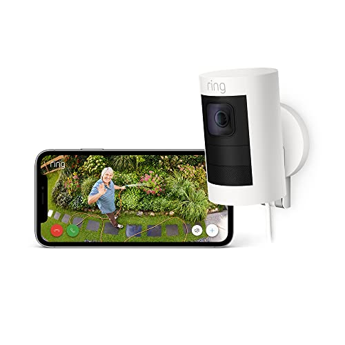 Ring Außenkamera Elite (Stick Up Cam Elite) | HD-Sicherheitskamera mit WLAN, Überwachungskamera für aussen mit HD-Video, Gegensprech- und Nachtsichtfunktion, Kamera funktioniert mit Alexa