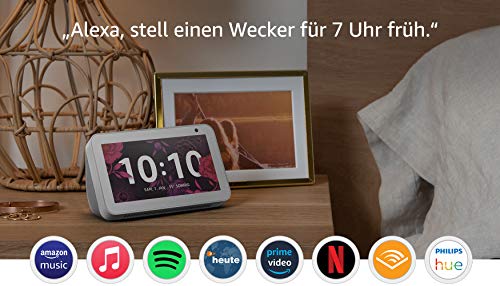 Echo Show 5 (1. Gen, 2019) – Smart Display mit Alexa – Durch Alexa in Verbindung bleiben – Weiß