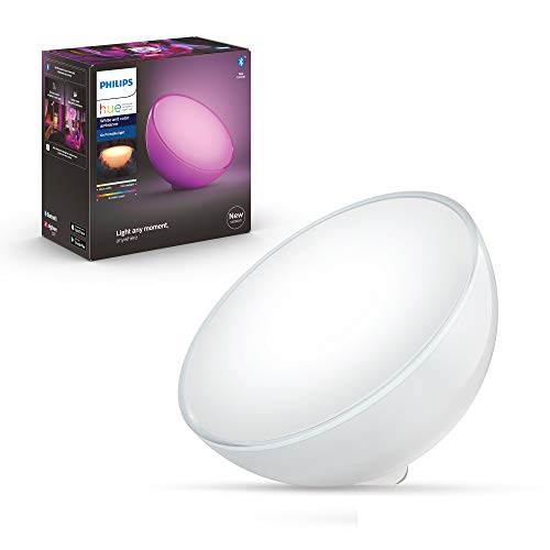 Philips Hue White & Col. Amb. LED Tischleuchte Go, dimmbar, 16 Mio. Farben, steuerbar via App, kompatibel mit Amazon Alexa (Echo, Echo Dot)