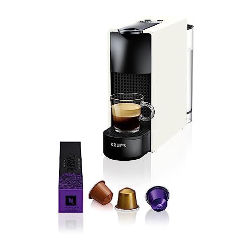 Nespresso Krups XN1101 Essenza Mini Kaffeekapselmaschine, 1260W, weiß, 0,7 Liter