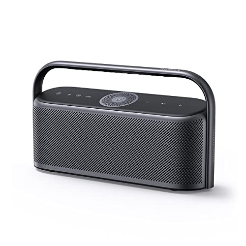 soundcore Motion x600 tragbarer Bluetooth Lautsprecher kabelloses Hi-Res Spatial Audio 50W räumlicher Sound IPX7 Wasserschutz 12h Wiedergabe Pro EQ Tragegriff AUX-IN (Schwarz)