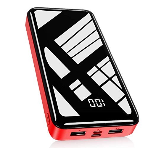 Bextoo Powerbank 30000mAh Große Kapazität Externe Akkus LCD Display Batterie Pack 2 Eingängen 2 Ausgängen Tragbares Ladegerät Handy Akkupack USB C Power Bank für Smartphone, Samsung Huawei, Tablet