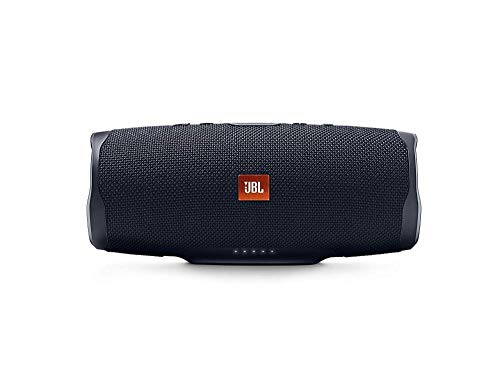 JBL Charge 4 Bluetooth-Lautsprecher in Schwarz – Wasserfeste, portable Boombox mit integrierter Powerbank – Mit nur einer Akku-Ladung bis zu 20 Stunden kabellos Musik streamen