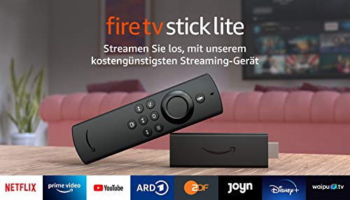 Fire TV Stick Lite mit Alexa-Sprachfernbedienung Lite (ohne TV-Steuerungstasten) | HD-Streaminggerät | 2020
