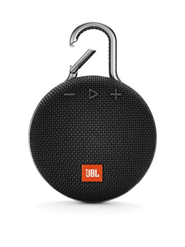 JBL Clip 3 Bluetooth Lautsprecher in Schwarz – Wasserdichte, tragbare Musikbox mit praktischem Karabiner – Bis zu 10 Stunden kabelloses Musik Streaming