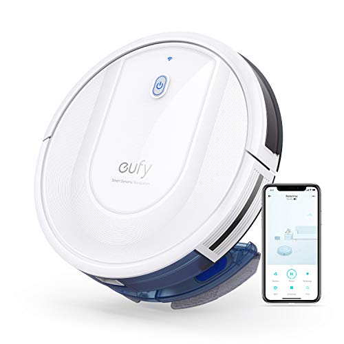 eufy Saugroboter mit Wischfunktion, RoboVac G10 Hybrid, Smart Dynamic Navigation, 2-in-1 Sauger & Wischmopp Roboterstaubsauger, 2000Pa Saugkraft, Selbstaufladend, ideal für Hartböden (Weiß)