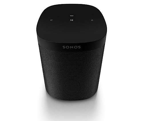 Sonos One Smart Speaker, schwarz – Intelligenter WLAN Lautsprecher mit Alexa Sprachsteuerung, Google Assistant & AirPlay – Multiroom Speaker für unbegrenztes Musikstreaming