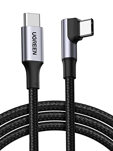 UGREEN 100W USB C Kabel USB C Winkelstecker USB-C Ladekabel Winkel 20V/5A Power Delivery 3.0 kompatibel mit MacBook Pro 2020 MacBook Air iPad Air 5 iPad Mini 6 iPad Pro 2020 S22 Ultra usw. (3m)