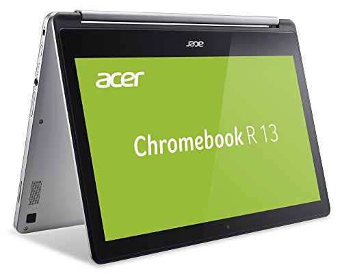Acer Chromebook R 13 (13,3 Zoll Full-HD IPS Touchscreen, 360° Convertible, 15,5mm flach, extrem lange Akkulaufzeit, schnelles WLAN, SD Slot, HDMI, Google Chrome OS) Silber