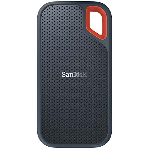 SanDisk Old Version Portable SSD externe SSD 500 GB (Old Version Festplatte mit SSD Technologie 2,5 Zoll, 550 MB/s Übertragungsraten, stoßfest, AES-Verschlüsselung, wasser- und staubfest) grau