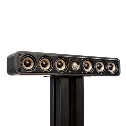 Polk Audio Signature Elite ES35 Centerlautsprecher, schlanker, hochauflösender Center Lautsprecher, Hi-Res Zertifiziert, Dolby Atmos und DTS:X kompatibel (Stück)