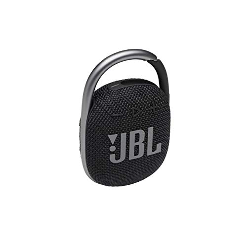 JBL CLIP 4 Bluetooth Lautsprecher in Schwarz – Wasserdichte, tragbare Musikbox mit praktischem Karabiner – Bis zu 10 Stunden kabelloses Musik Streaming