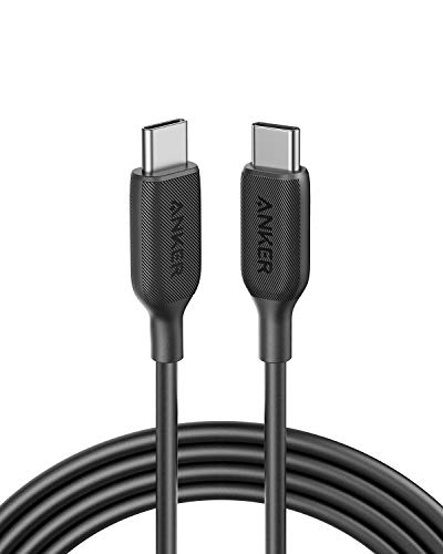 Anker Powerline III USB-C auf USB-C Schnellladekabel (1,8 m), 60 W Power Delivery (PD), Aufladen für Apple MacBook, iPad Pro, Samsung Galaxy S10 Plus, S9, S8 Plus, Pixel und mehr