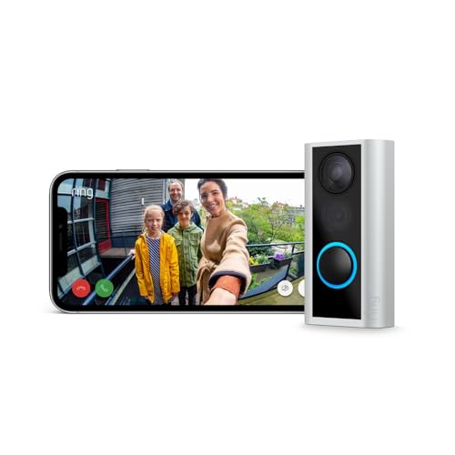 Ring Video Türspion (Door View Cam) von Amazon | Für eine Türdicke von 34–55 mm | Kabellose Türklingel-Sicherheitskamera mit 1080p-HD-Video | 30-tägiger Gratiszeitraum für Ring Protect