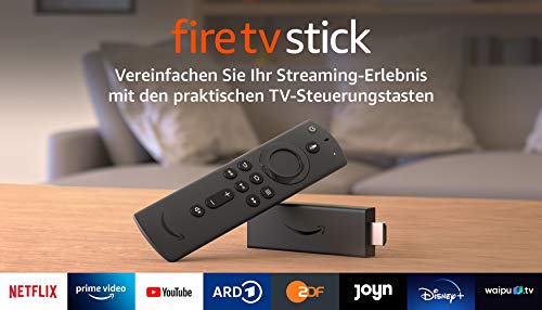 Fire TV Stick mit Alexa-Sprachfernbedienung (mit TV-Steuerungstasten) | HD-Streaminggerät | 2020