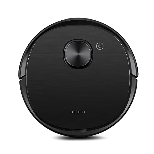 ECOVACS DEEBOT OZMO T8 AIVI Saugroboter mit Wischfunktion (2in1), intelligenter Navigation mit Objekterkennung, Roboterstaubsauger (App Steuerung), Alexa, schwarz