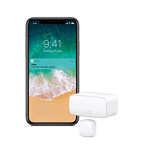 Eve Door & Window (Apple Home) - Smarter Kontaktsensor für Türen & Fenster, Sensor zum energiesparenden Heizen, Mitteilungen (offen/zu), automatische Aktivierung von Leuchten & Geräten, Thread