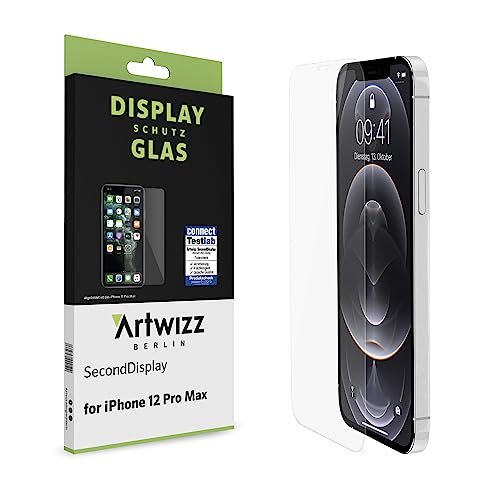 Artwizz SecondDisplay (2er Pack) Schutzglas geeignet für iPhone 12 PRO MAX (6.7') - Displayschutz aus Sicherheitsglas, 9H Schutzgrad, Hüllenfreundlich