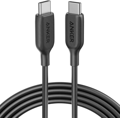 Anker PowerLine III USB C auf USB C Kabel, blitzschnelles Ladekabel 60W, 180cm lang für iPhone 16/15 Serie, MacBook Pro/Air, iPad Pro/Air, Galaxy S24, Pixel, Switch, LG und mehr