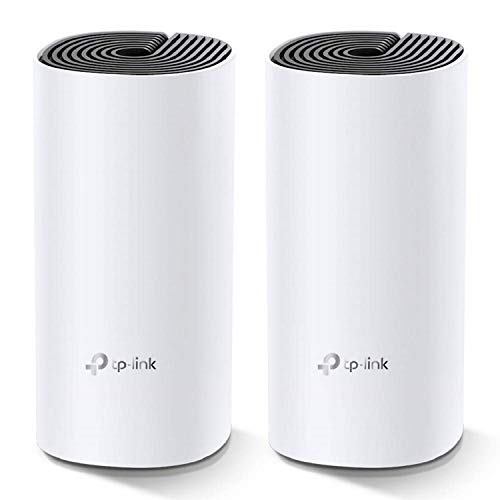 TP-Link Deco M4 Mesh WLAN Set (2 pack) AC1200 WLAN-Heimnetz-Komplettlösung (große WLAN-Abdeckung, für Häuse, Gebäudekomplex, Multi-Arbeitsmodi, 4x Gigabit Ports) weiß
