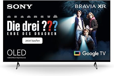 Sony BRAVIA XR, XR-65A75K, 65 Zoll Fernseher, OLED, 4K HDR 120Hz, Google , Smart TV, Works with Alexa, mit exklusiven PS5-Features, HDMI 2.1, Gaming-Menü mit ALLM + VRR, 24 + 6M Garantie