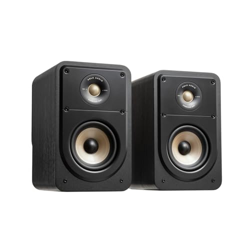 Polk Audio Signature Elite ES15 hochauflösende Regallautsprecher fürs Heimkino, Stereo Lautsprecher, Surround Boxen, Hi-Res Zertifiziert, kompatibel mit Dolby Atmos und DTS:X (Paar)