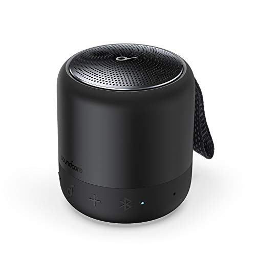 Anker Soundcore Mini 3, Bluetooth-Lautsprecher mit BassUp und PartyCast Technologie, USB-C, Wasserschutz IPX7, Individueller EQ