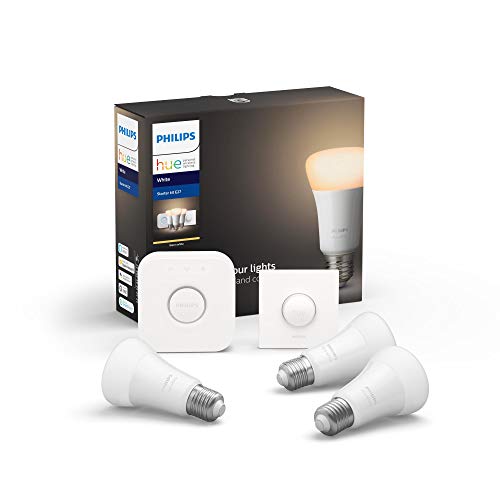 Hue White E27 3er Starter Set 3x806lm Bluetooth, 1x SmartButton