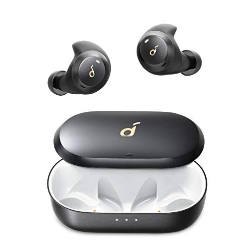 Anker Soundcore Spirit Dot 2 Bluetooth Kopfhörer, Tiefer Bass, Klares Klangprofil, IPX7 wasserdicht & schweißfest, Blitzschnelles Aufladen, Bequeme AirWings, Mini Ohrhörer für Sport, Fitnessstudio