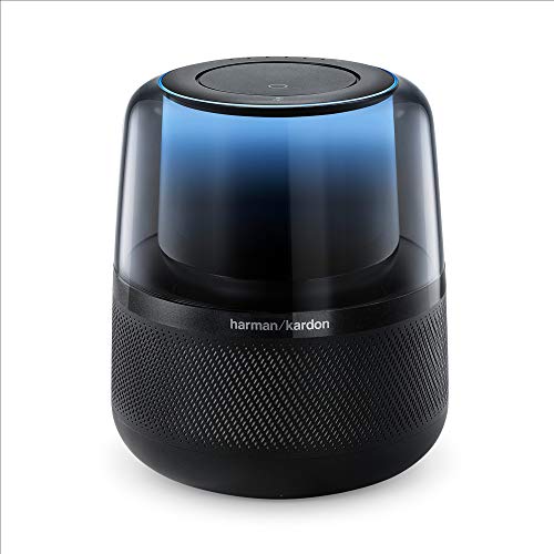 Harman Kardon Allure - Sprachgesteuerter Bluetooth-Lautsprecher mit Alexa-Integration - Musikbox mit modernen Lichteffekten Schwarz