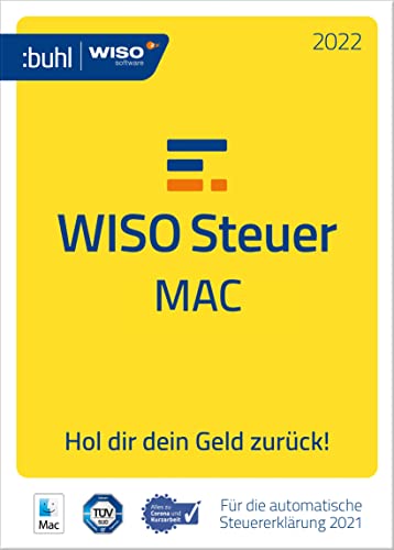 WISO Steuer-Mac 2022 (für Steuerjahr 2021|Mac Aktivierungscode per Email)