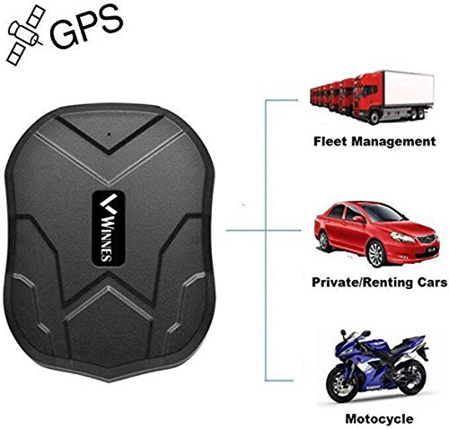 Winnes Starker Magnet GPS-Tracker, 3 Monate Lang Standby GPS, Fahrzeug Tracker Echtzeit Monitoring System, wasserdicht GPS Locator, Anti Verloren GPS Ortungsgerät mit Kostenlos APP für Smartphone