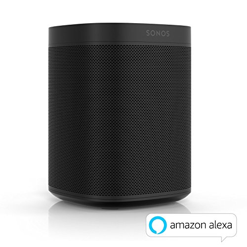 Sonos One Smart Speaker, schwarz - Intelligenter WLAN Lautsprecher mit Alexa Sprachsteuerung & AirPlay - Multiroom Speaker für unbegrenztes Musikstreaming