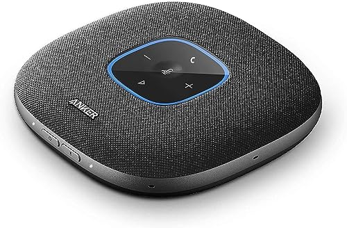 Anker PowerConf S3 Konferenzlautsprecher, 6 Mikrofone, smarte Tonaufnahme, 24 Std Akku, Soundcore App, Bluetooth 5, USB-C, für Büro & Homeoffice (in Schwarz)