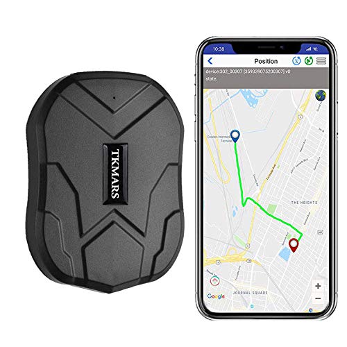 TKMARS Starker Magnet GPS-Tracker, 3 Monate Lang Standby GPS, Fahrzeug Tracker Echtzeit Monitoring System, wasserdicht GPS Locator, Anti Verloren GPS Ortungsgerät mit Kostenlos APP für Smartphone