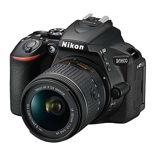 Nikon D5600 Digital SLR im DX Format mit AF-P DX 18-55mm VR (24,2 MP, 3,2 Zoll/8,1 cm dreh- und neigbarer Touch-Monitor, SnapBridge, AF mit 3D-Tracking, Full-HD Video incl. Zeitraffer)