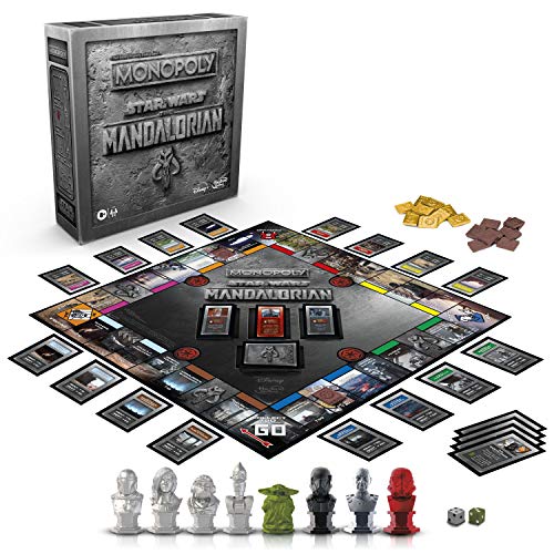Hasbro BGF1276UE2 Monopoly: Star Wars The Mandalorian Edition Board Game, Protect The Child Baby Yoda from Imperial Enemies (englische Sprachausgabe)
