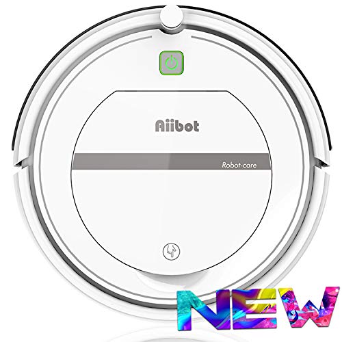 AIIBOT Saugroboter 4-Stufen-Reinigungssystem, leistungsstarke Absaugung, reinigt alle Hartböden und Teppich, leise, hervorragend für Tierhaare (T288-white)