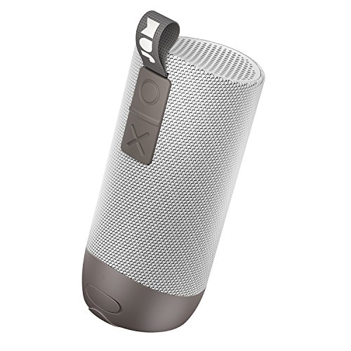 Jam Zero Chill - Koppelbarer Bluetooth Lautsprecher, 30m BT Radius, Mikrofon, 22 Std. Akkulaufzeit, wasserdicht, staubdicht, sturzsicher IP67 zertifiziert, integriertes USB Kabel, Aux-In - Grey