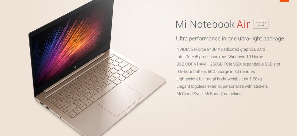 Xiaomi Air 13 kaufen: Windows-Notebook mit Core i5-CPU für 706 Euro