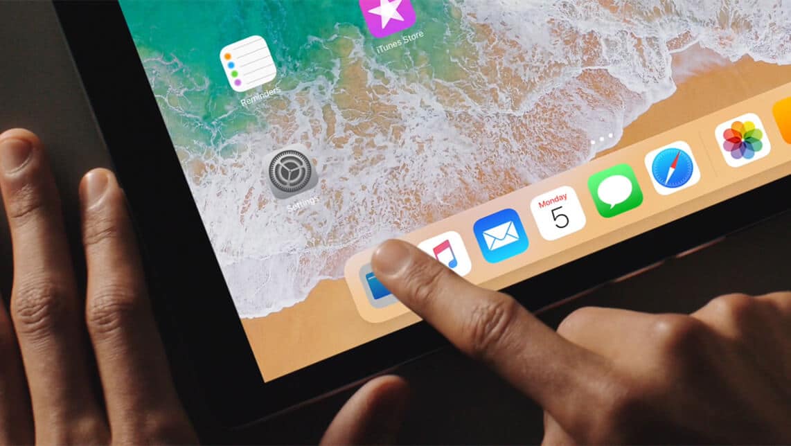 iOS 11 auf iPad, Dock