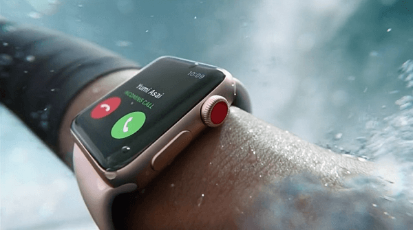 Apple Watch Series 3 ist auch wasserdicht
