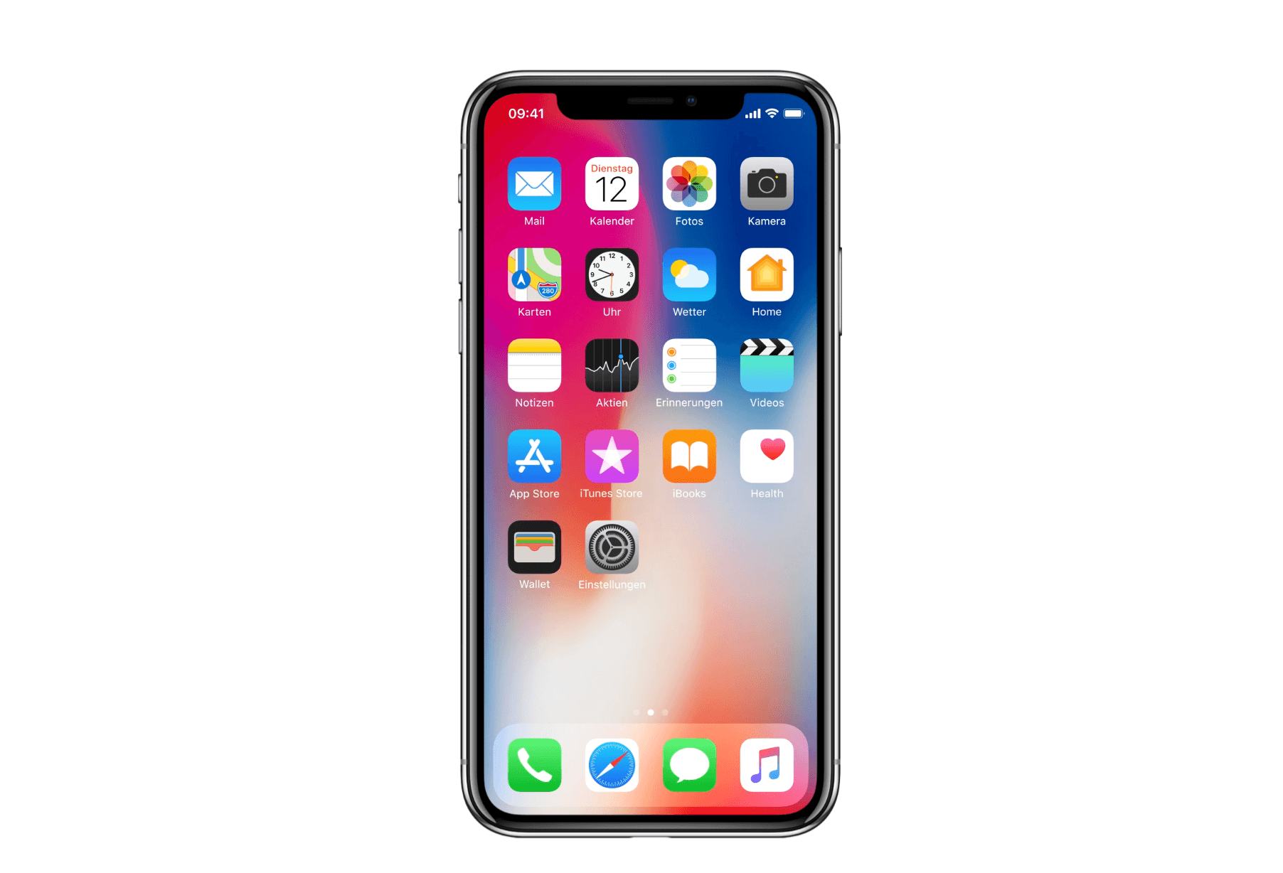 iPhone X HomeScreen