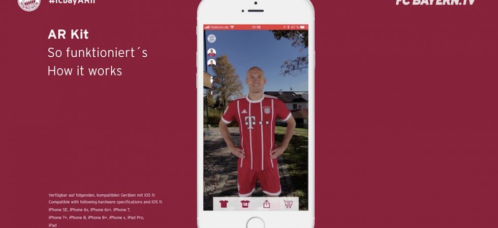 AR-Update: FCB-App bringt Bayern Spieler zu euch nach Hause