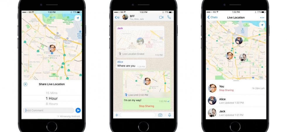 WhatsApp führt „Live Location Sharing“ ein