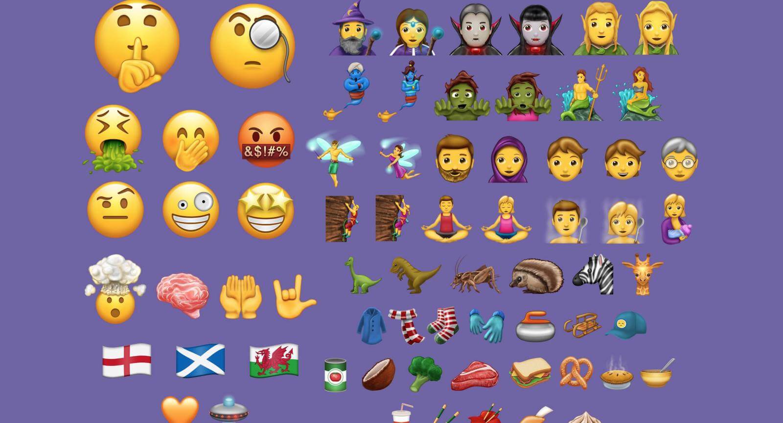 iOS 11.1 Emojis (verschiedenste Emojis)