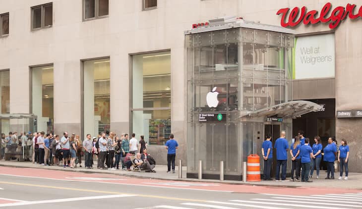 Gefälschter Apple Store in New York