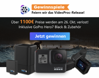 VideoProc: 4K Videos verarbeiten und bearbeiten (+Video Proc verschenkt GoPro Hero7)