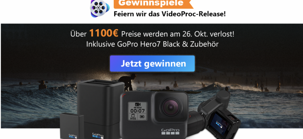 VideoProc: 4K Videos verarbeiten und bearbeiten (+Video Proc verschenkt GoPro Hero7)