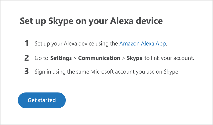 Skype auf dem Echo - Skype